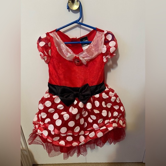 Red Polka Dot Minnie Mouse Toddler Costume (3T-4T) red, white & black - Picture 1 of 12